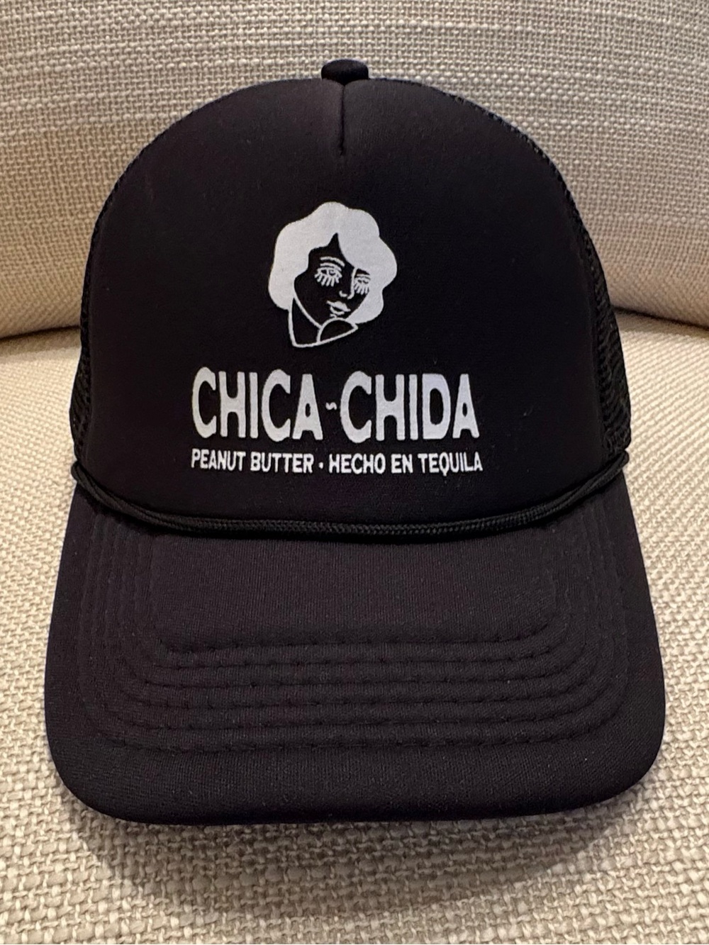 Chica Chida Tequila Black Trucker Hat / 6 Panel / Adjustable /NWOT